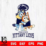 Penn State Nittany Lions Bluey & Bingo 3 Svg Eps Dxf Png File, NCAA svg, Digital Download, Instant Download