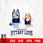 Penn State Nittany Lions Bluey & Bingo 4 Svg Eps Dxf Png File, NCAA svg, Digital Download, Instant Download