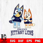 Penn State Nittany Lions Bluey & Bingo 6 Svg Eps Dxf Png File, NCAA svg, Digital Download, Instant Download