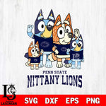 Penn State Nittany Lions Bluey & Bingo 7 Svg Eps Dxf Png File, NCAA svg, Digital Download, Instant Download