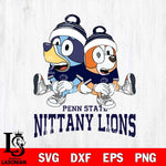 Penn State Nittany Lions Bluey & Bingo 8 Svg Eps Dxf Png File, NCAA svg, Digital Download, Instant Download