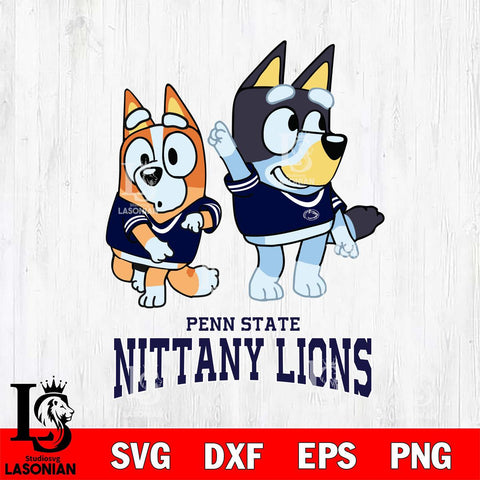 Penn State Nittany Lions Bluey Chilli Mode Dance Svg Eps Dxf Png File, Digital Download, Instant Download