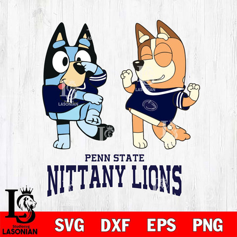 Penn State Nittany Lions Bluey Chilli Sport Svg Eps Dxf Png File, Digital Download, Instant Download