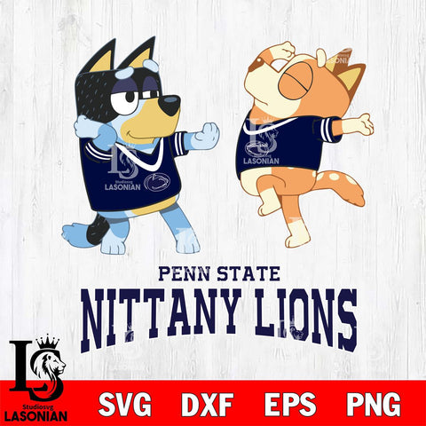 Penn State Nittany Lions Bluey Dance Svg Eps Dxf Png File, Digital Download, Instant Download