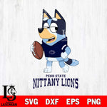 Penn State Nittany Lions Bluey Football Sport Svg Eps Dxf Png File, Digital Download ,Instant Download, Cricut File