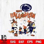 Penn State Nittany Lions Bluey Halloween Family Svg Eps Dxf Png File, Digital Download, Instant Download