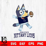 Penn State Nittany Lions Bluey Sport Football Svg Eps Dxf Png File,NCAA Svg Files,Bluey svg ,Digital Download ,Instant Download, Cricut File