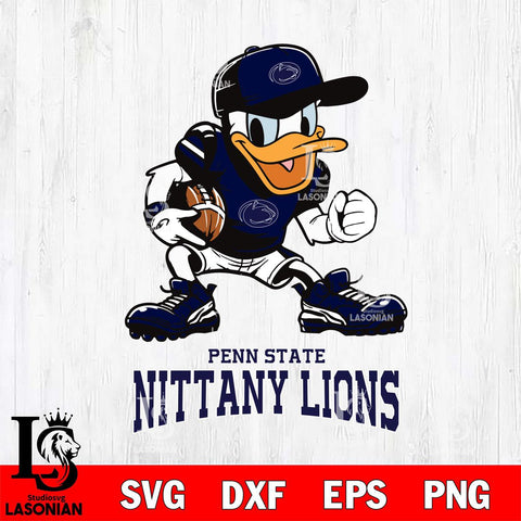 Penn State Nittany Lions Donal Duck Disney, Svg Eps Dxf Png File, Digital Download