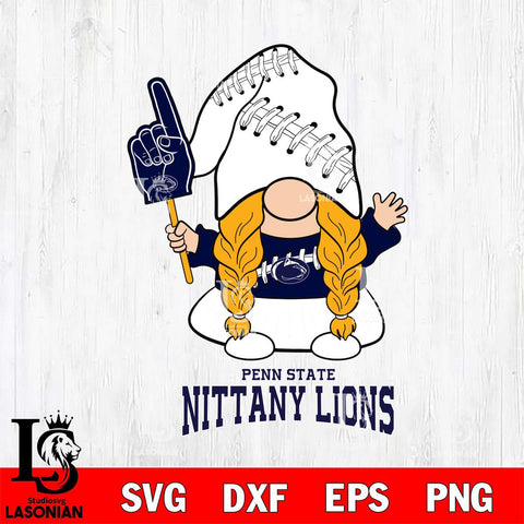 Penn State Nittany Lions Gnomes Fan Svg Eps Dxf Png File, Digital Download, Instant Download