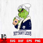 Penn State Nittany Lions Grinch Bougie Football Svg Eps Dxf Png File, Digital Download, Instant Download