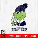 Penn State Nittany Lions Grinch Cofffe Christmas Cut Files Cricut, Svg Dxf Eps Png file, Digital download , Silhouette