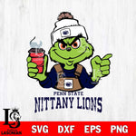 Penn State Nittany Lions Grinch with coffee Svg Eps Dxf Png File, Digital Download, Instant Download