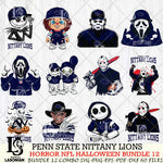 Penn State Nittany Lions Halloween Bundle 12 SVG Svg Eps Dxf Png File, NCAA bundle svg, Digital Download, Instant Download