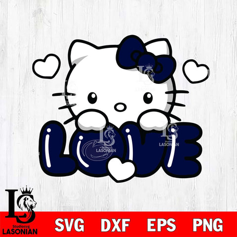 Penn State Nittany Lions Hello Kitty Love Svg Eps Dxf Png File, Digital Download, Instant Download