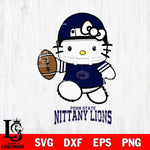 Penn State Nittany Lions Hello Kitty NCAA 4 Svg Eps Dxf Png File, Digital Download, Instant Download