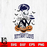 Penn State Nittany Lions Jack Skellington 2 halloween Svg Eps Dxf Png File, NCAA svg, Digital Download, Instant Download