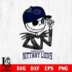 Penn State Nittany Lions Jack Skellington 3 Halloween Svg Eps Dxf Png File, NCAA svg, Digital Download, Instant Download