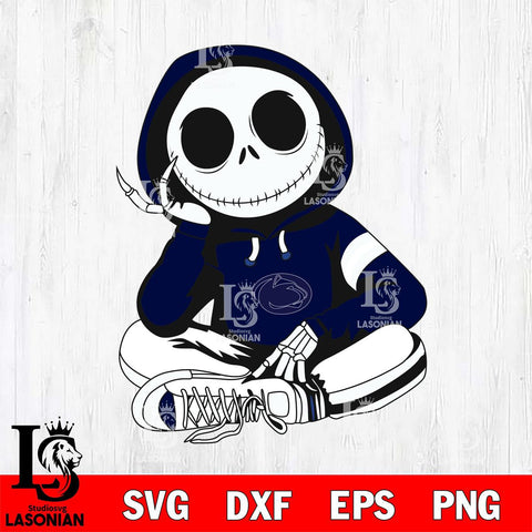 Penn State Nittany Lions Jack Skellington halloween Svg Eps Dxf Png File, NCAA svg, Digital Download, Instant Download