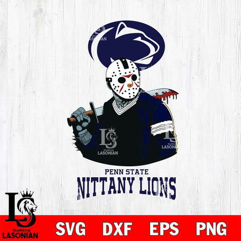 Penn State Nittany Lions Jason Voorhees 10 Svg Eps Dxf Png File, Digital Download