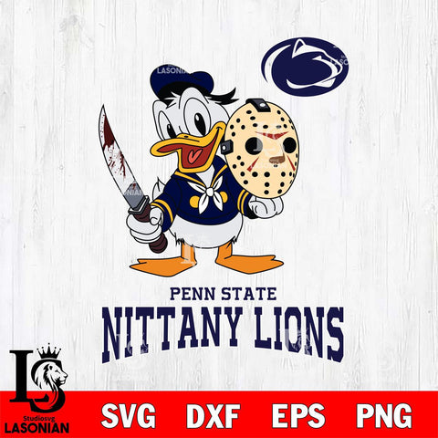 Penn State Nittany Lions Jason Voorhees 12 Svg Eps Dxf Png File, Digital Download