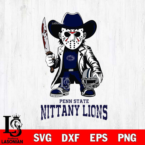 Penn State Nittany Lions Jason Voorhees 3 Svg Eps Dxf Png File, Digital Download