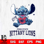 Penn State Nittany Lions Love Stitch, Svg Eps Dxf Png File, Digital Download