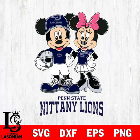 Penn State Nittany Lions Mickey Minnie Mouse Helmet Svg Eps Dxf Png File, NCAA svg , File Cut , Digital Download , Instant Download, Cut Svg Files