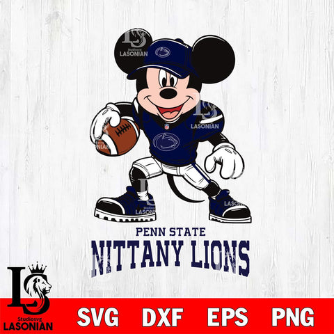 Penn State Nittany Lions Mikey Mouse Disney, Svg Eps Dxf Png File, Digital Download