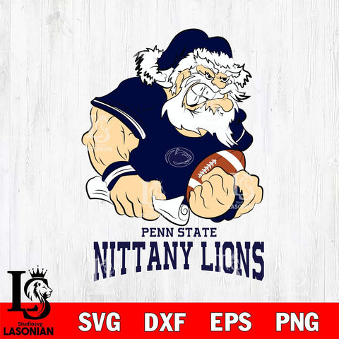 Penn State Nittany Lions Santa Claus Angry Svg dxf eps png pdf file,NCAA svg,Digital Download,Cricut file