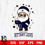 Penn State Nittany Lions Santa Claus Coffe Svg dxf eps png pdf file,NCAA svg,Digital Download,Cricut file