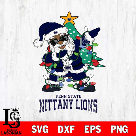 Penn State Nittany Lions Santa Claus Ugly Christmas Svg dxf eps png pdf file,NCAA svg,Digital Download,Cricut file