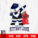 Penn State Nittany Lions Santa Dabbing Christmas Svg dxf eps png pdf file,NCAA svg,Digital Download,Cricut file