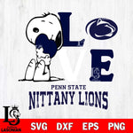 Penn State Nittany Lions Snoopy Sport 10 Svg Eps Dxf Png File, Digital Download