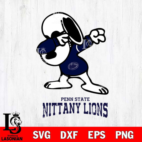 Penn State Nittany Lions Snoopy Sport 3 Svg Eps Dxf Png File, Digital Download