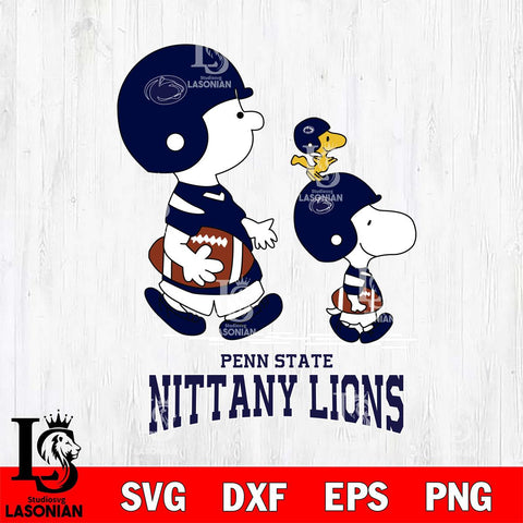 Penn State Nittany Lions Snoopy Sport Svg Eps Dxf Png File, Digital Download