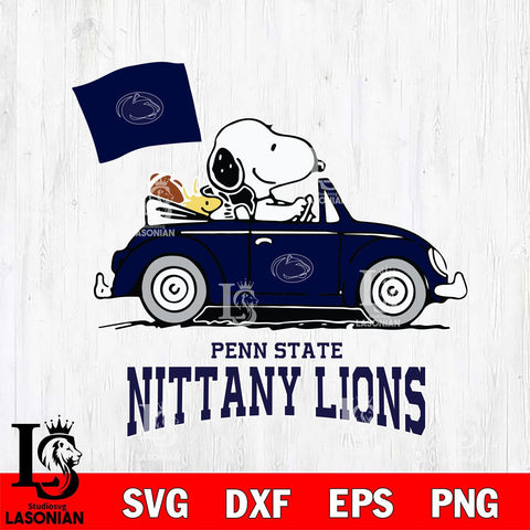 Penn State Nittany Lions Snoopy Sport 5 Svg Eps Dxf Png File, Digital Download