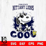 Penn State Nittany Lions Snoopy Sport 7 Svg Eps Dxf Png File, Digital Download