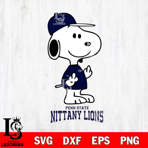 Penn State Nittany Lions Snoopy Sport 8 Svg Eps Dxf Png File, Digital Download