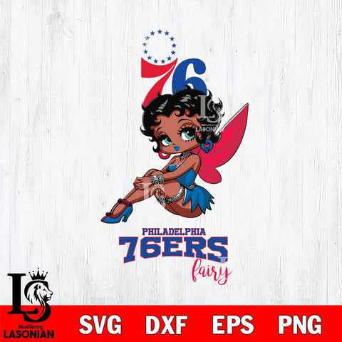 Philadelphia 76ers Beauty Black Fairy Betty Boop