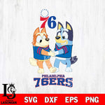 Philadelphia 76ers Bluey Chilli Dance Svg Eps Dxf Png File, Digital Download, Instant Download