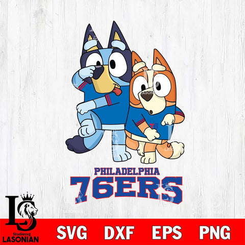 Philadelphia 76ers Bluey Chilli Dance Mode Svg Eps Dxf Png File, Digital Download, Instant Download