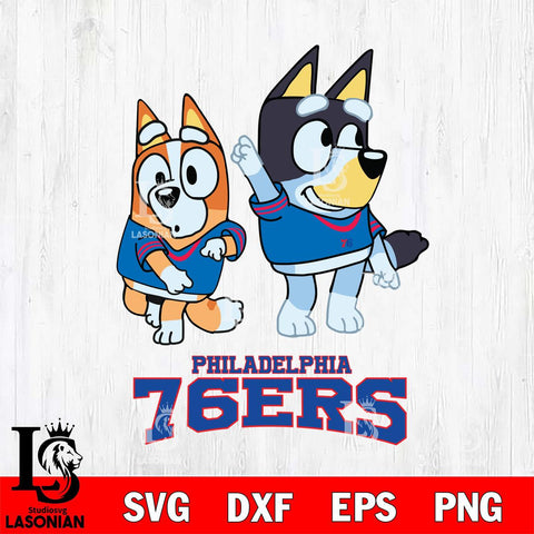 Philadelphia 76ers Bluey Chilli Mode Dance Svg Eps Dxf Png File, Digital Download, Instant Download