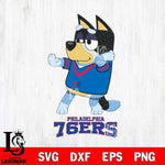 Philadelphia 76ers Bluey Dad Dance Svg Eps Dxf Png File, Digital Download, Instant Download