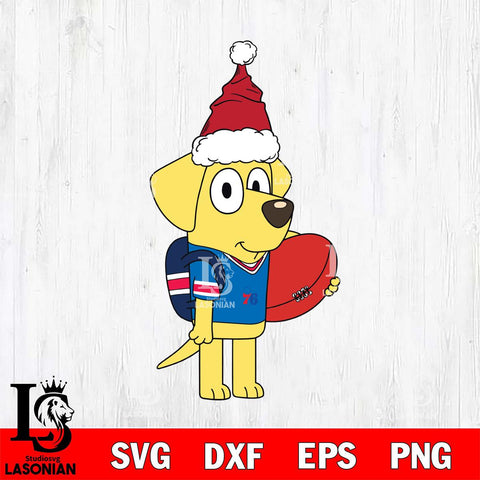 Philadelphia 76ers Bluey Lucky Christmas Svg Eps Dxf Png File, Digital Download, Instant Download