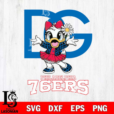 Philadelphia 76ers Dolce And Gabbana Daisy Duck Disney Svg Eps Dxf Png File, Digital Download, Instant Download