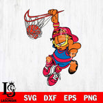 Philadelphia 76ers Garfield Svg Eps Dxf Png File, Digital Download