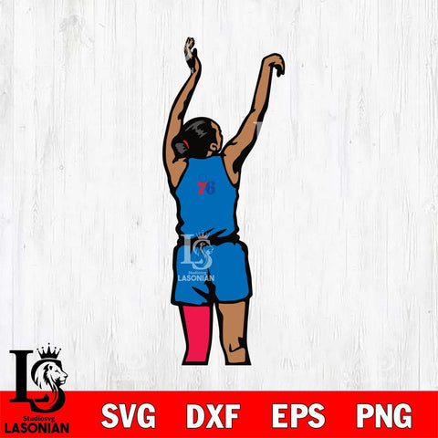 Philadelphia 76ers Girl Basketball Svg Eps Dxf Png File, Digital Download, Instant Download