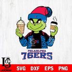 Philadelphia 76ers Grinch 2 coffee Svg Eps Dxf Png File, Digital Download, Instant Download