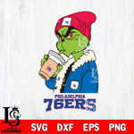 Philadelphia 76ers Grinch Bougie Football Svg Eps Dxf Png File, Digital Download, Instant Download