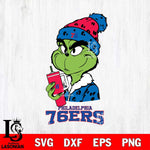 Philadelphia 76ers Grinch Bougie Leopard Svg Eps Dxf Png File, Digital Download, Instant Download